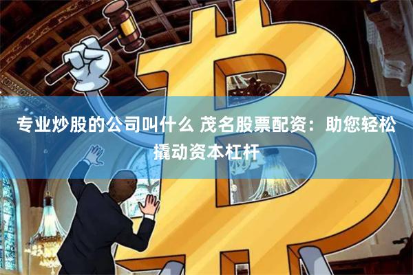 专业炒股的公司叫什么 茂名股票配资：助您轻松撬动资本杠杆