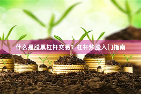 什么是股票杠杆交易？杠杆炒股入门指南