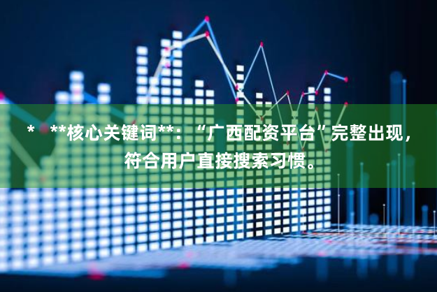 *   **核心关键词**：“广西配资平台”完整出现，符合用户直接搜索习惯。